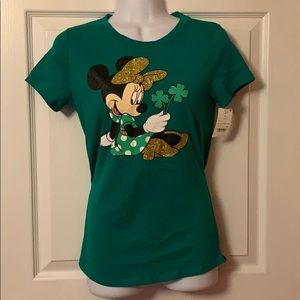 Disney St. Paddy’s Day Glitter Minnie Mouse Shirt
